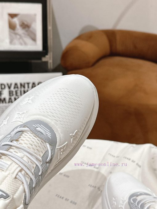 Couple style𝐋𝐨𝐮𝐢𝐬𝐕𝐮𝐢𝐭 * 𝐨𝐧𝐒𝐪𝐮𝐚𝐝 series age reducing versatile canvas&low cut sneakersThis LVnelhminm - Image 6