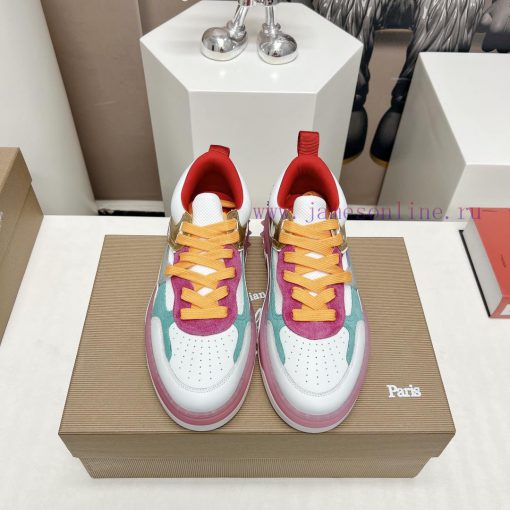 Couple 'Top'Christian LouboutingCL Red soled Shoes Couple's Casual Headnail Board Shoes Seriwfsrthkv - Image 2