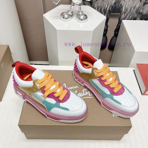 Couple 'Top'Christian LouboutingCL Red soled Shoes Couple's Casual Headnail Board Shoes Seriwfsrthkv - Image 3