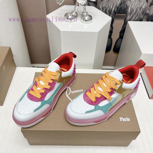 Couple 'Top'Christian LouboutingCL Red soled Shoes Couple's Casual Headnail Board Shoes Seriwfsrthkv - Image 4