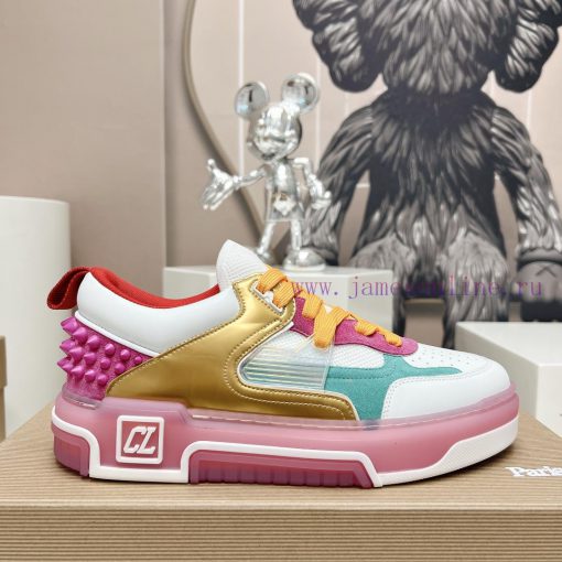 Couple 'Top'Christian LouboutingCL Red soled Shoes Couple's Casual Headnail Board Shoes Seriwfsrthkv - Image 6