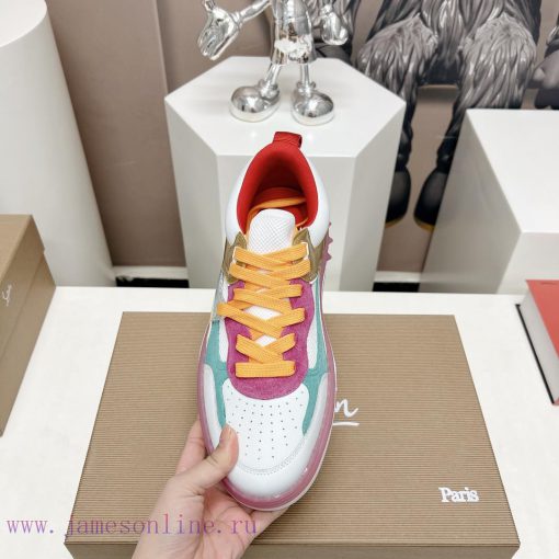 Couple 'Top'Christian LouboutingCL Red soled Shoes Couple's Casual Headnail Board Shoes Seriwfsrthkv - Image 7