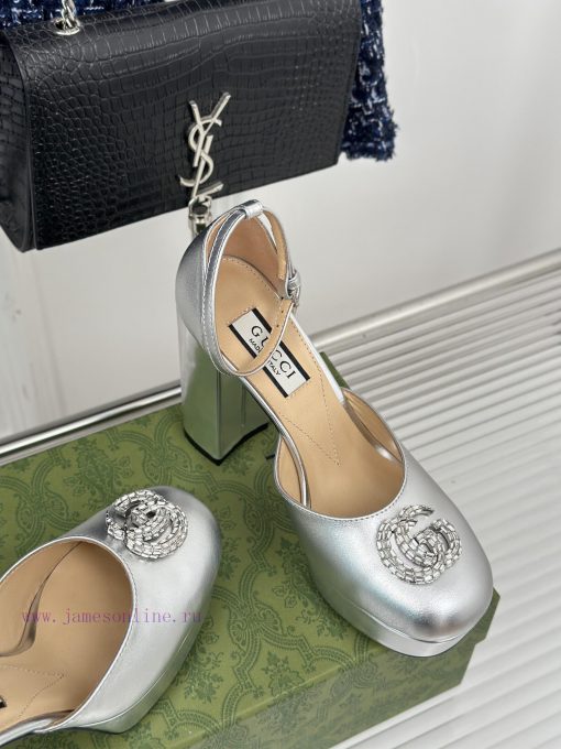 Gucci 24S Spring/Summer New Product Double G Diamond BuckleHentian High Waterproof Platform ub9ya4p2 - Image 6