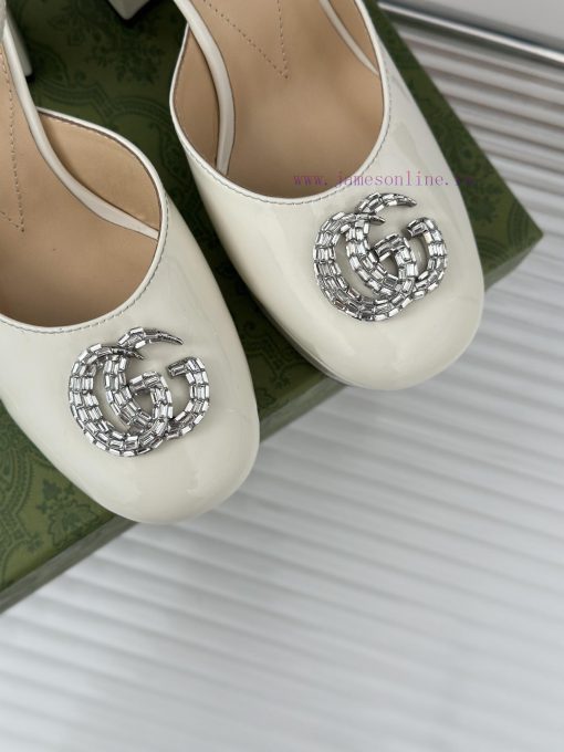 Gucci 24S Spring/Summer New Product Double G Diamond BuckleHentian High Waterproof Platform ac4x5f45 - Image 8