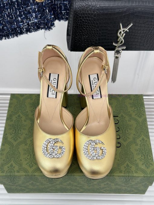 Gucci 24S Spring/Summer New Product Double G Diamond BuckleHentian High Waterproof Platform 456m0at4 - Image 5
