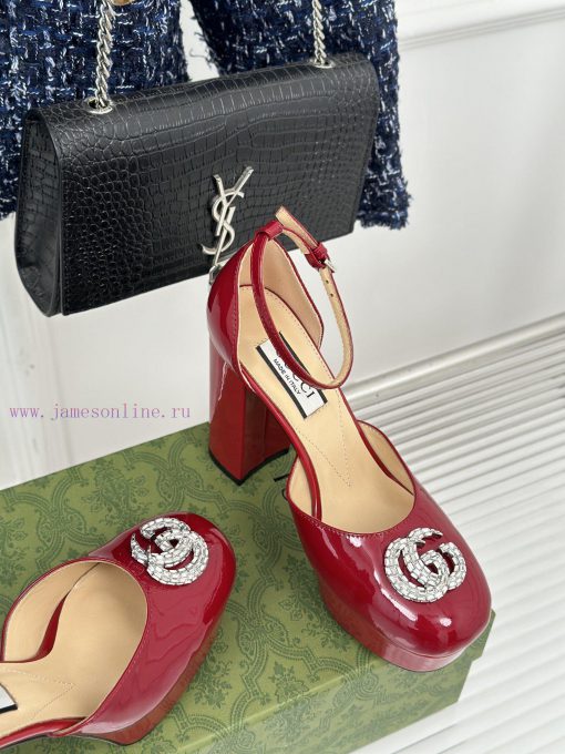 Gucci 24S Spring/Summer New Product Double G Diamond BuckleHentian High Waterproof Platform a2z765kd - Image 6