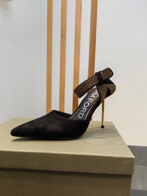 TOM FORD Top High Heel Hollow SandalsImported Yangjing shoe upper with Czech diamondsFootstewk0lr8pk - Image 10
