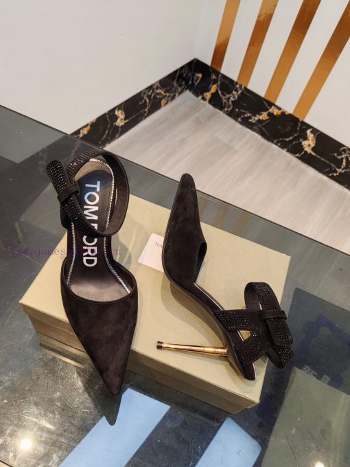TOM FORD Top High Heel Hollow SandalsImported Yangjing shoe upper with Czech diamondsFootstelz3jt7wg - Image 8