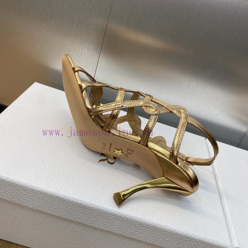 Dior 2023 new D-Fame series metal heel women's shoes star style square toe open toe Roman sl1w1ydiyi - Image 10