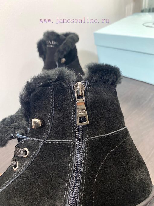 .  Prada Thick soled Sports Wool ShoesThe original customized frosted cowhide upper is made u99l4ja0 - Image 10
