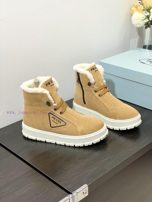 .  Prada Thick soled Sports Wool ShoesThe original customized frosted cowhide upper is made 7ydqi2mw - Image 6