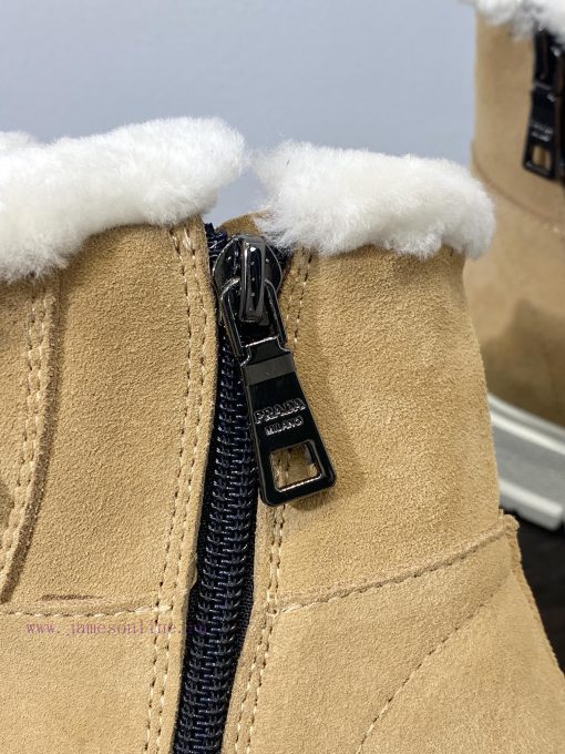 .  Prada Thick soled Sports Wool ShoesThe original customized frosted cowhide upper is made 7ydqi2mw - Image 8
