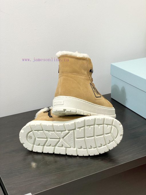 .  Prada Thick soled Sports Wool ShoesThe original customized frosted cowhide upper is made 7ydqi2mw - Image 9