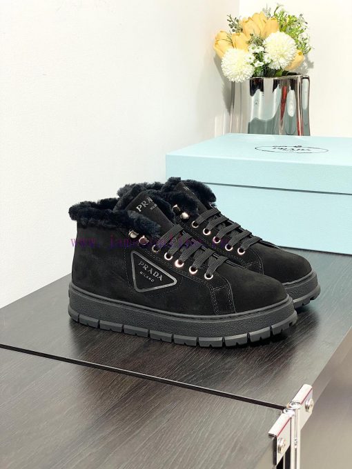 . Prada Thick soled Sports Wool ShoesThe original customized frosted cowhide upper is made oadpug3uk - Image 2
