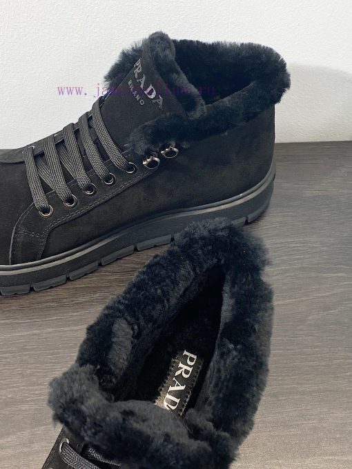 . Prada Thick soled Sports Wool ShoesThe original customized frosted cowhide upper is made oadpug3uk - Image 10