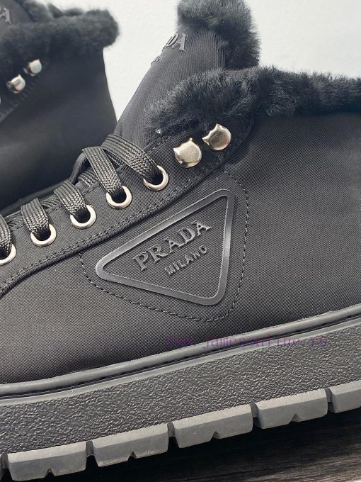 . Prada Thick soled Sports Wool ShoesThe original customized frosted cowhide upper is made o263vlk44 - Image 9