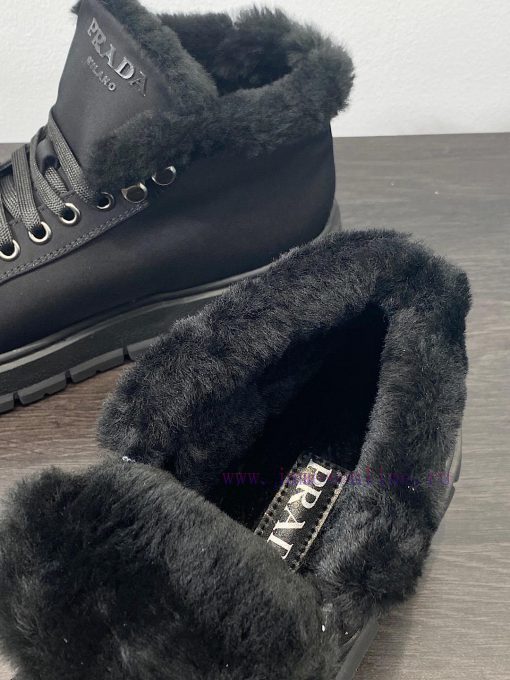 . Prada Thick soled Sports Wool ShoesThe original customized frosted cowhide upper is made o263vlk44 - Image 10
