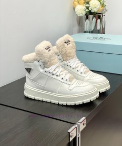 .  Prada new arrival-P Home 2023 Autumn/Winter High Top Wool Height Increasing Sports ShoesSt8ltmi02