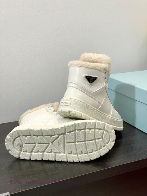 .  Prada new arrival-P Home 2023 Autumn/Winter High Top Wool Height Increasing Sports ShoesSt8ltmi02 - Image 7