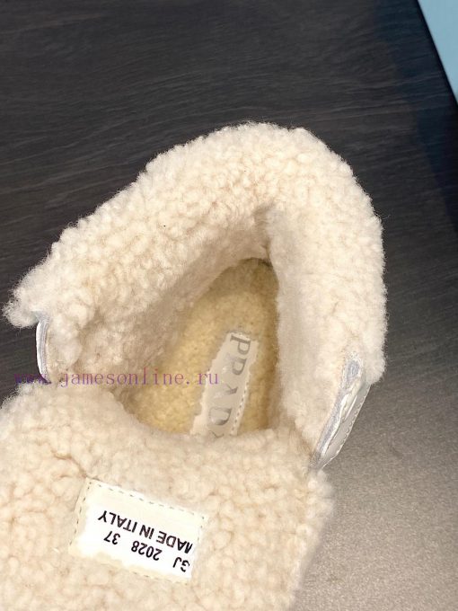 .  Prada new arrival-P Home 2023 Autumn/Winter High Top Wool Height Increasing Sports ShoesSt8ltmi02 - Image 9