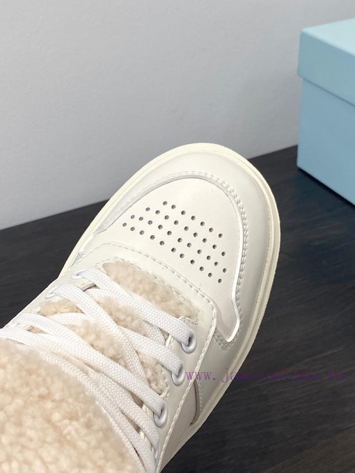 .  Prada new arrival-P Home 2023 Autumn/Winter High Top Wool Height Increasing Sports ShoesSt8ltmi02 - Image 10