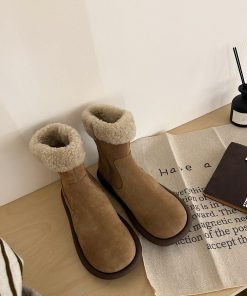 GG ² ⁰² ³ Chestnut Details𝐔𝐠. 𝐠 | Korean handmade sheep curly bootsMilard Girl's Dream Bootszxjw6heg