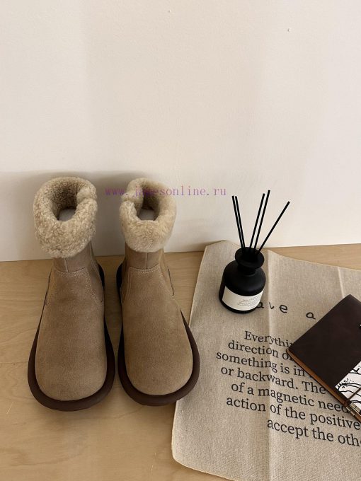 GG ² ⁰² ³ Sand colored Details𝐔𝐠. 𝐠 | Korean handmade sheep curly bootsMilard Girl's Dream B7795aq31 - Image 2