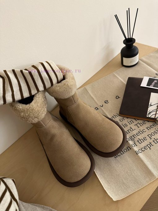 GG ² ⁰² ³ Sand colored Details𝐔𝐠. 𝐠 | Korean handmade sheep curly bootsMilard Girl's Dream B7795aq31 - Image 5
