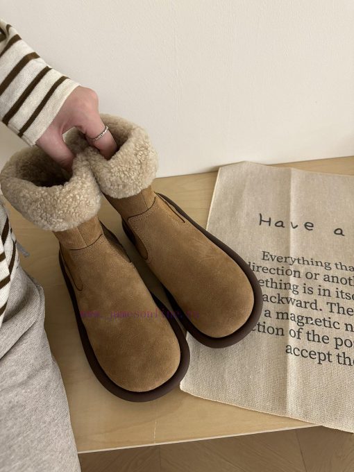 GG ² ⁰² ³ Chestnut Details𝐔𝐠. 𝐠 | Korean handmade sheep curly bootsMilard Girl's Dream Bootszxjw6heg - Image 8