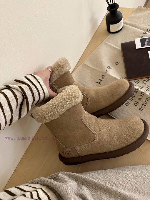GG ² ⁰² ³ Sand colored Details𝐔𝐠. 𝐠 | Korean handmade sheep curly bootsMilard Girl's Dream B7795aq31 - Image 7