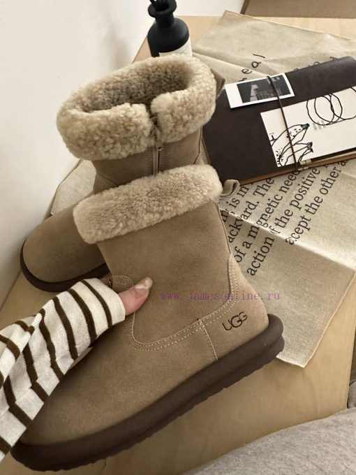 GG ² ⁰² ³ Sand colored Details𝐔𝐠. 𝐠 | Korean handmade sheep curly bootsMilard Girl's Dream B7795aq31 - Image 9