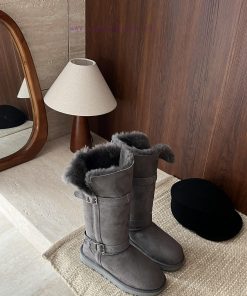 GG ² ⁰² ³ Autumn/Winter Long Boots Leather Buckle Two Wear Knight BootsThe long legs become 6fxrhqzr