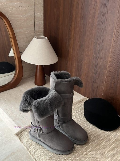 GG ² ⁰² ³ Autumn/Winter Long Boots Leather Buckle Two Wear Knight BootsThe long legs become 6fxrhqzr - Image 3