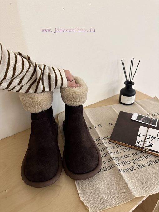 GG ² ⁰² ³ black details𝐔𝐠. 𝐠 | Korean handmade sheep curly bootsMilard Girl's Dream Boots~Hada12dr9x - Image 5