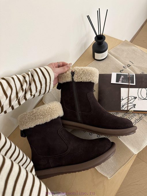 GG ² ⁰² ³ black details𝐔𝐠. 𝐠 | Korean handmade sheep curly bootsMilard Girl's Dream Boots~Hada12dr9x - Image 6