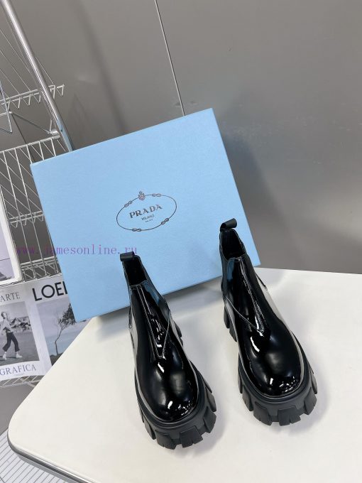 PRADA Top Sponge Cake Thick Bottom Pocket Triangle Logo Couple BootsThe original version 11 ar44w3bv - Image 2