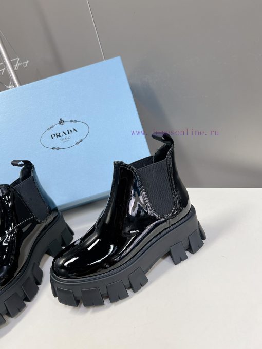 PRADA Top Sponge Cake Thick Bottom Pocket Triangle Logo Couple BootsThe original version 11 ar44w3bv - Image 4