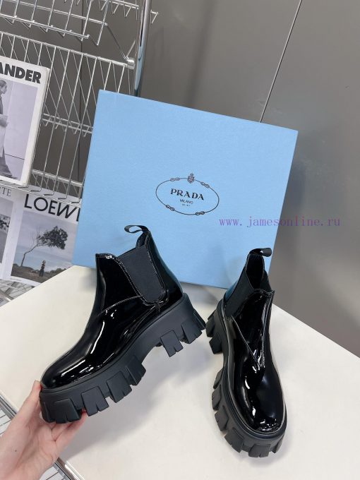PRADA Top Sponge Cake Thick Bottom Pocket Triangle Logo Couple BootsThe original version 11 ar44w3bv - Image 5