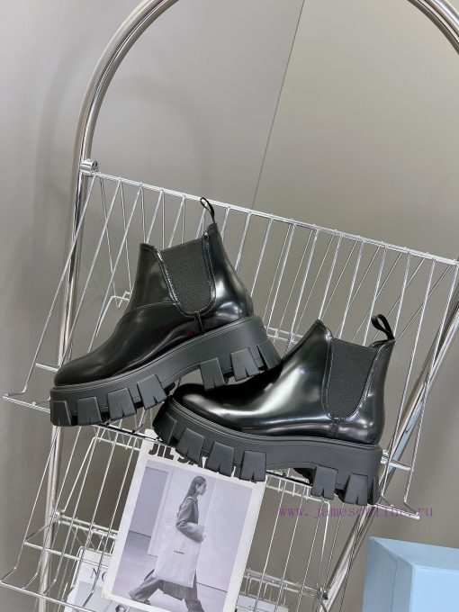 PRADA Top Sponge Cake Thick Bottom Pocket Triangle Logo Couple BootsThe original version 11 e3aja39b - Image 7
