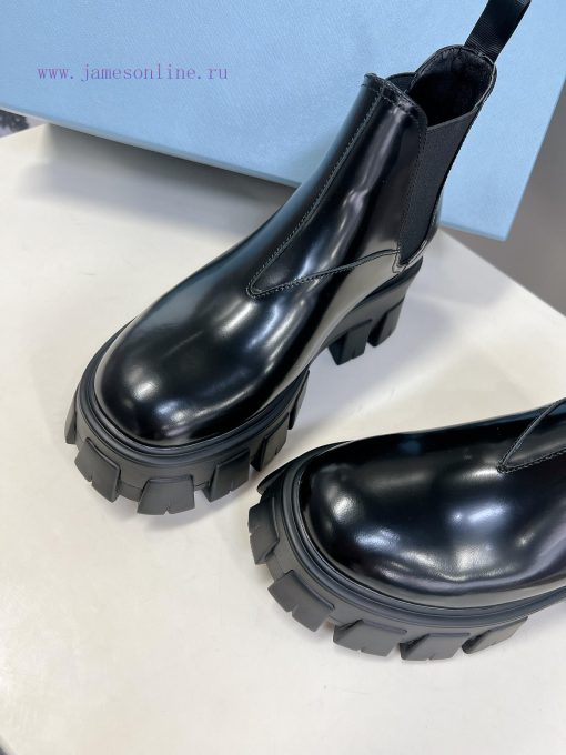 PRADA Top Sponge Cake Thick Bottom Pocket Triangle Logo Couple BootsThe original version 11 e3aja39b - Image 9