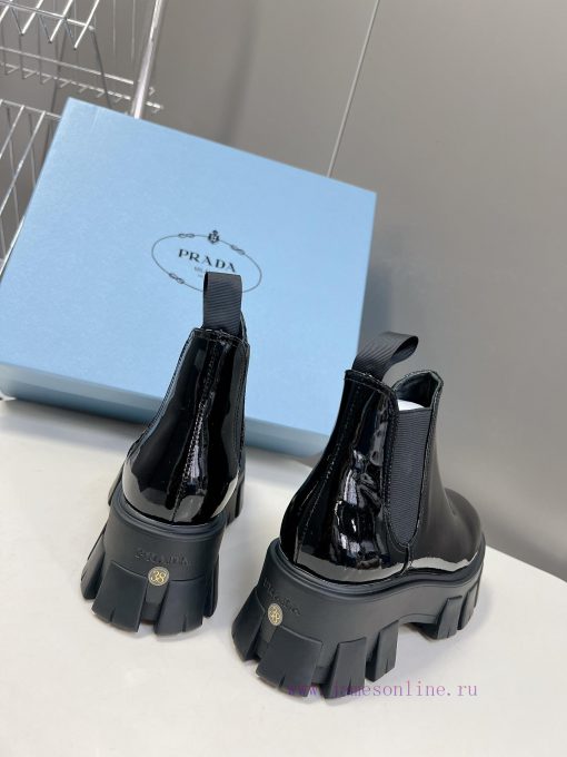 PRADA Top Sponge Cake Thick Bottom Pocket Triangle Logo Couple BootsThe original version 11 ar44w3bv - Image 10