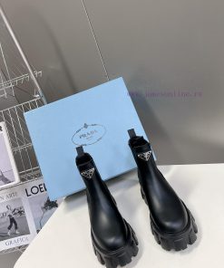 PRADA Top Sponge Cake Thick Bottom Pocket Triangle Logo Couple BootsThe original version 11 qhyviaxz