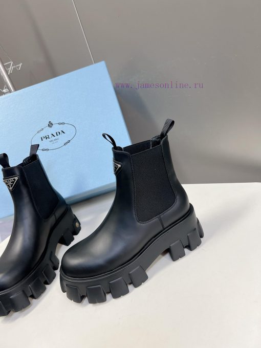 PRADA Top Sponge Cake Thick Bottom Pocket Triangle Logo Couple BootsThe original version 11 qhyviaxz - Image 4
