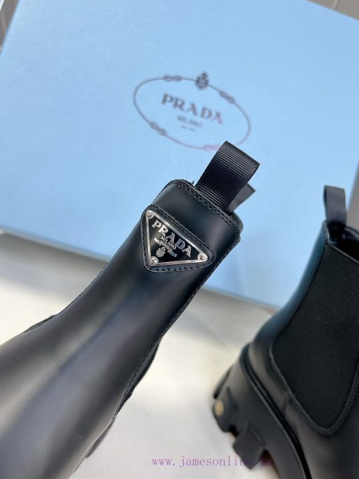 PRADA Top Sponge Cake Thick Bottom Pocket Triangle Logo Couple BootsThe original version 11 qhyviaxz - Image 8