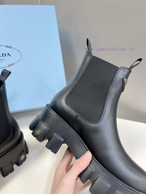 PRADA Top Sponge Cake Thick Bottom Pocket Triangle Logo Couple BootsThe original version 11 qhyviaxz - Image 9