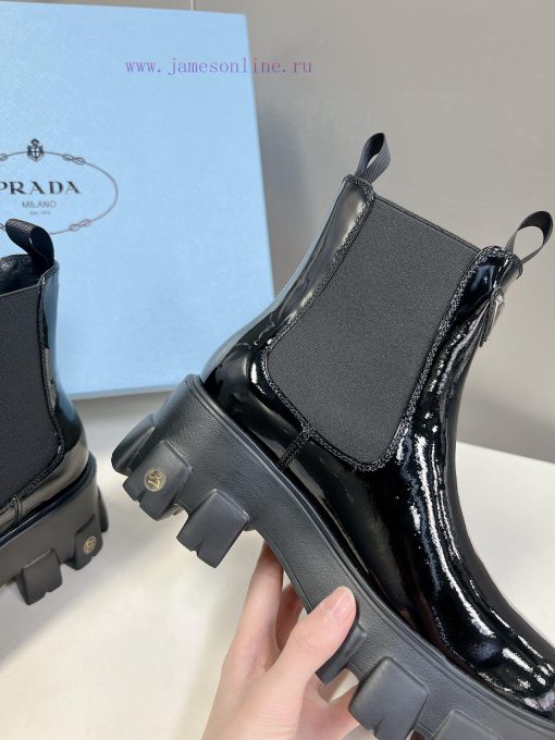 PRADA Top Sponge Cake Thick Bottom Pocket Triangle Logo Couple BootsThe original version 11 xo2mswul - Image 9