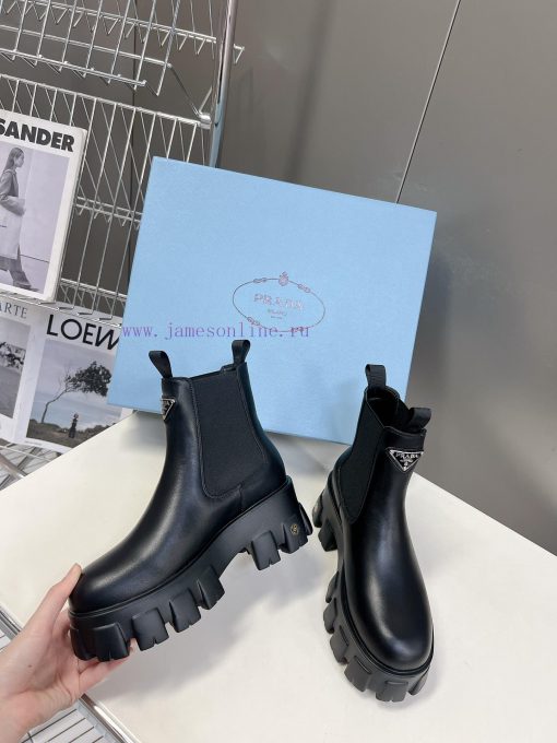 PRADA Top Sponge Cake Thick Bottom Pocket Triangle Logo Couple BootsThe original version 11 d4xvu3yg - Image 5