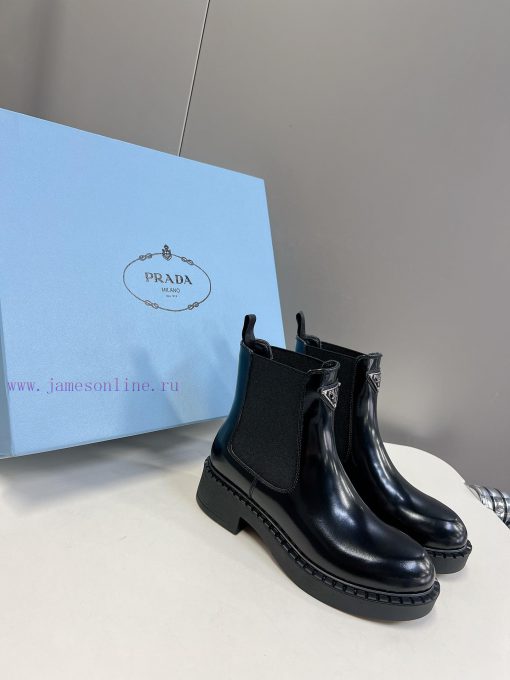 Prada PARADA Top Triangle Logo Couple's loafersOriginal mold bottom 11 replicaAnti slip and i6exoqor - Image 3