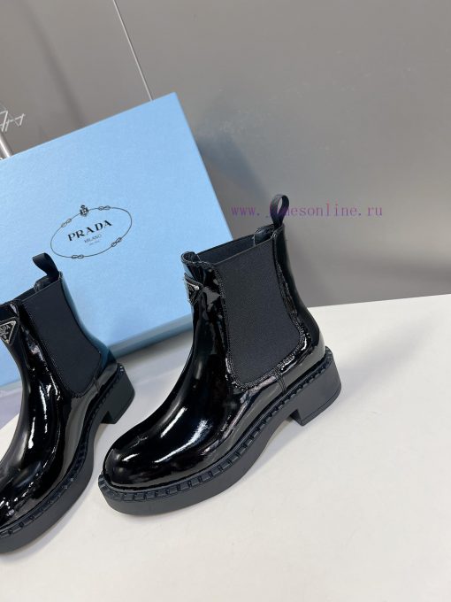 Prada PARADA Top Triangle Logo Couple's loafersOriginal mold bottom 11 replicaAnti slip and pxu7souu - Image 4