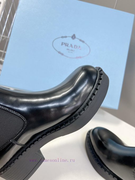 Prada PARADA Top Triangle Logo Couple's loafersOriginal mold bottom 11 replicaAnti slip and i6exoqor - Image 8
